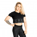 Astoria Cropped Tee, black, Better Bodies