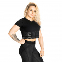 Astoria Cropped Tee, black, Better Bodies