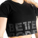 Astoria Cropped Tee, black, Better Bodies