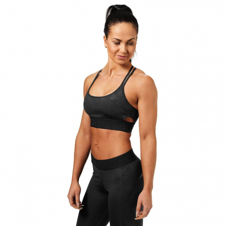 Sjekke Astoria Sports Bra, black camo, Better Bodies hos SportGymButikken.no