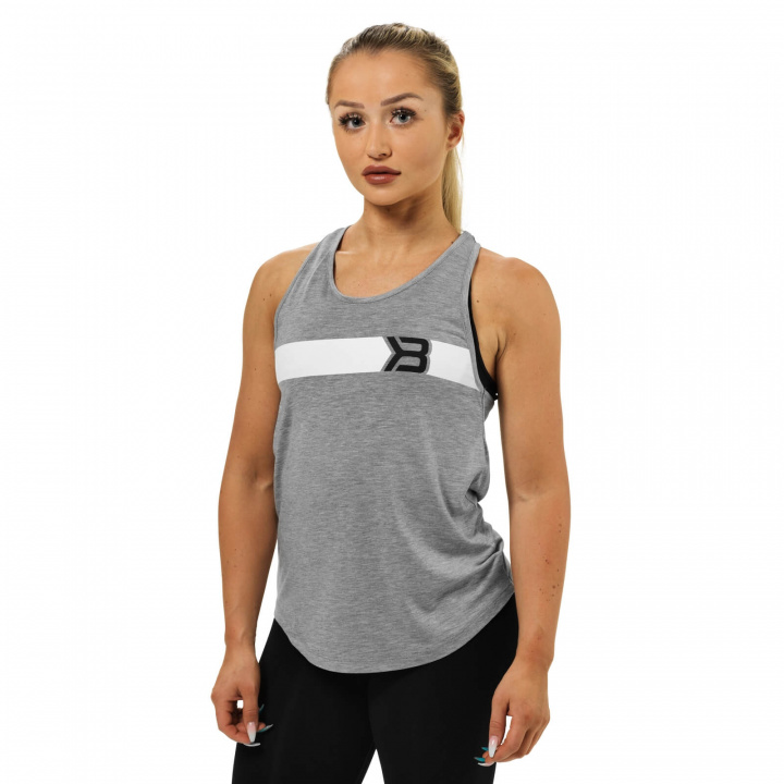 Sjekke Chrystie Cut Tank, greymelange, Better Bodies hos SportGymButikken.no