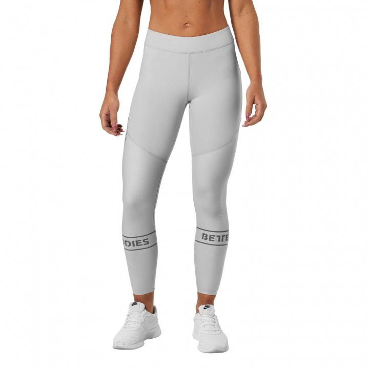 Sjekke Chrystie Shiny Tight, frost grey, Better Bodies hos SportGymButikken.no