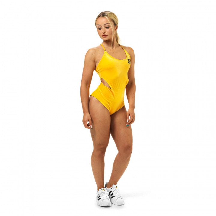 Sjekke Bowery Cut Body, yellow, Better Bodies hos SportGymButikken.no