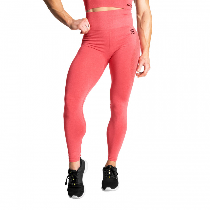 Sjekke Rockaway Tights, chili red melange, Better Bodies hos SportGymButikken.no