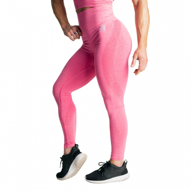 Sjekke Rockaway Tights, hot pink melange, Better Bodies hos SportGymButikken.no