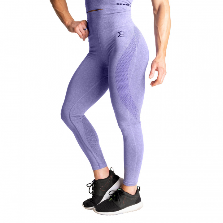 Sjekke Rockaway Tights, athletic purple melange, Better Bodies hos SportGymButik