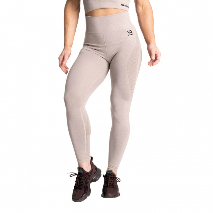 Sjekke Rockaway Tights, warm sand melange, Better Bodies hos SportGymButikken.no