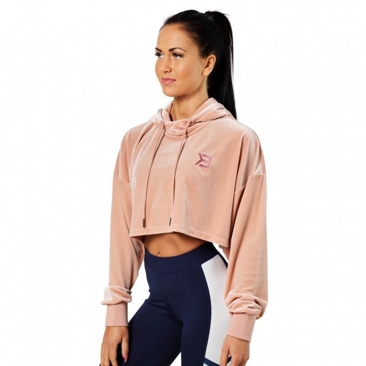 Sjekke Chrystie Crop Hoodie, peach beige, Better Bodies hos SportGymButikken.no