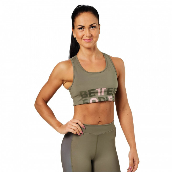 Sjekke Bowery Sports Bra, wash green, Better Bodies hos SportGymButikken.no