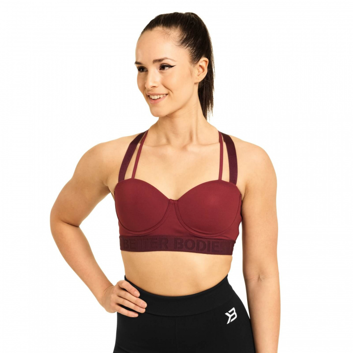 Sjekke Waverly Sports Bra, sangria red, Better Bodies hos SportGymButikken.no