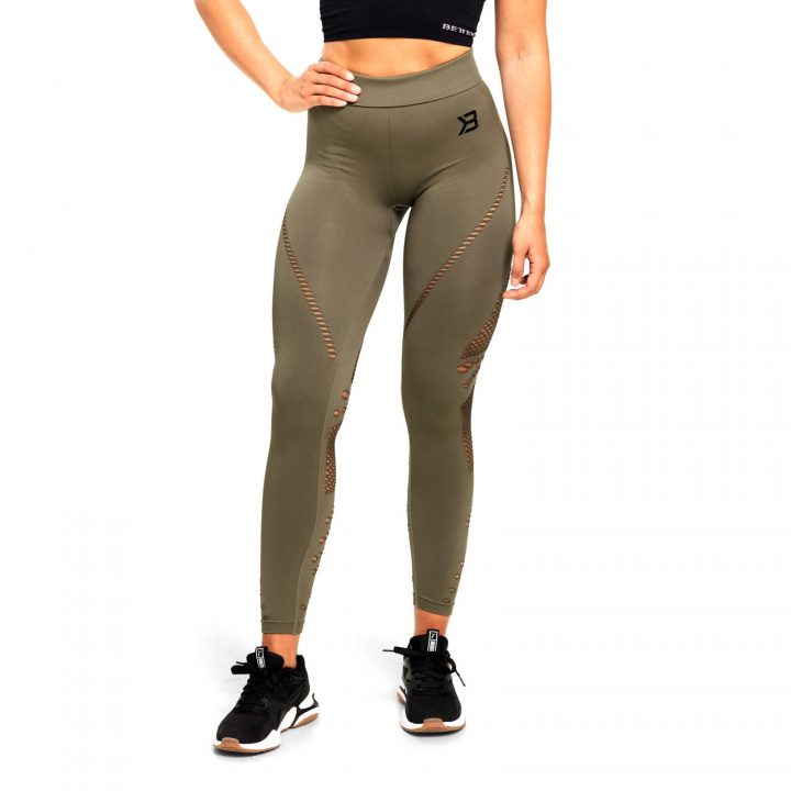 Sjekke Waverly Tights, wash green, Better Bodies hos SportGymButikken.no