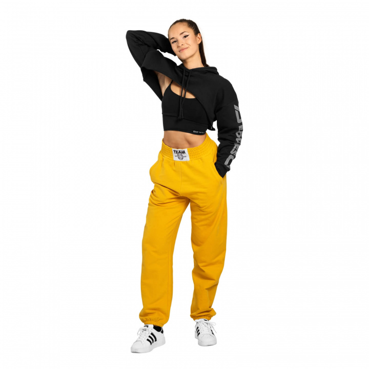 Sjekke Highbridge Sweats, yellow, Better Bodies hos SportGymButikken.no