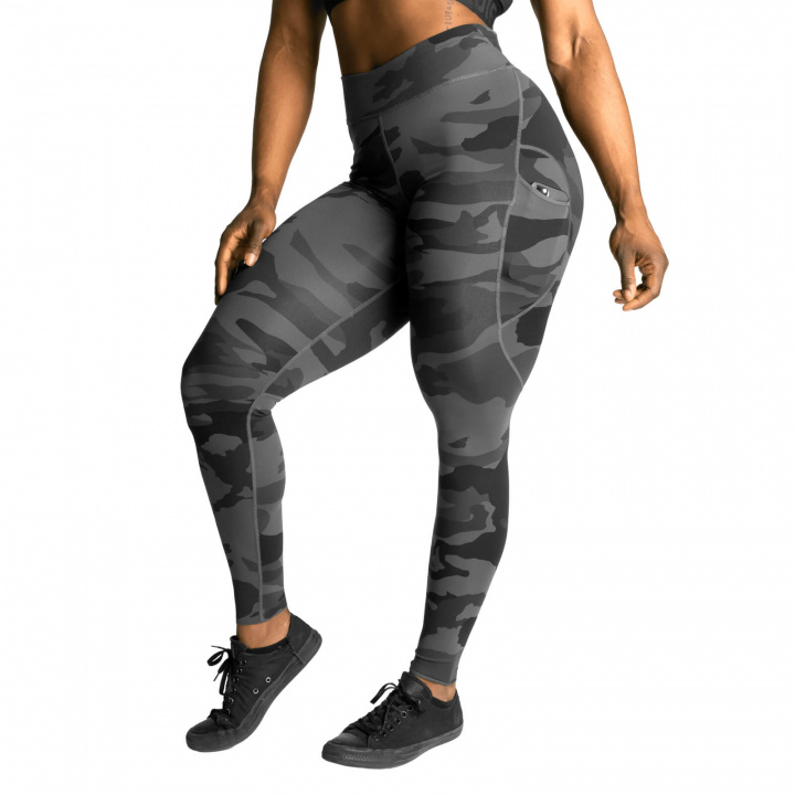 Sjekke Soho Leggings, dark camo, Better Bodies hos SportGymButikken.no