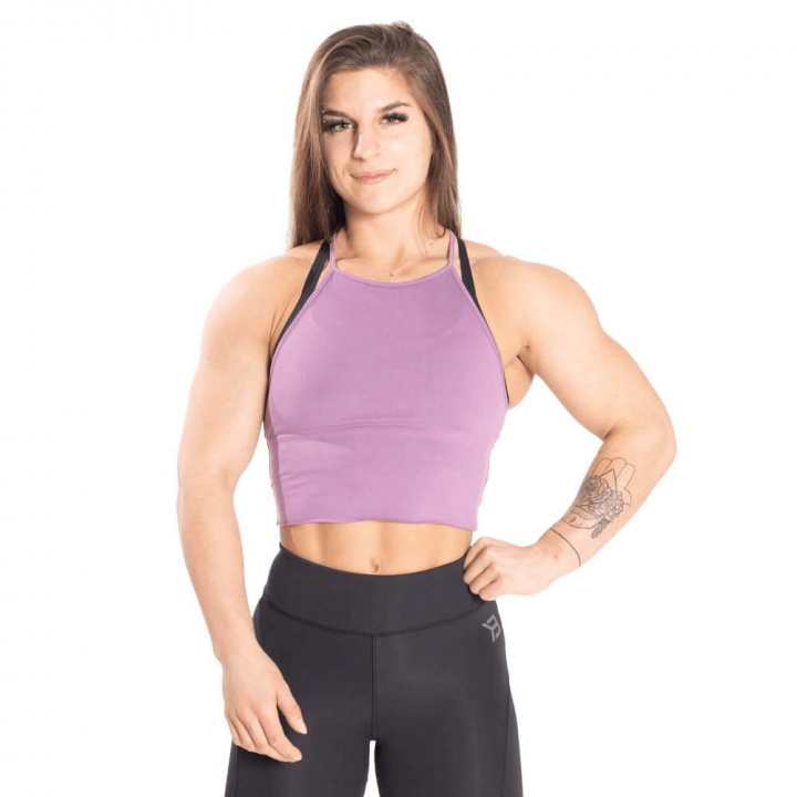 Sjekke Performance Crop Halter, strong purple, Better Bodies hos SportGymButikke