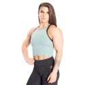 Performance Crop Halter, teal green, Better Bodies