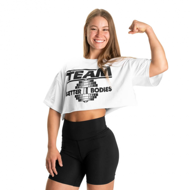 Team Onesize Tee, white, Better Bodies i gruppen DameKlær / Overdeler / T-shirts hos Sportgymbutikken.no (BB-111132-001)