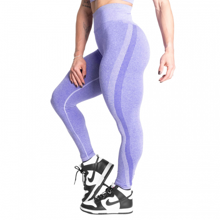 Curve Scrunch Leggings, athletic purple melange, Better Bodies i gruppen DameKlær / Bukser & Tights / Treningstights hos Sportgymbutikken.no (BB-111150-481r)