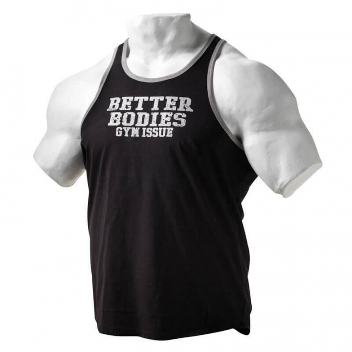 Sjekke Jersey Gym Tank, black, Better Bodies hos SportGymButikken.no