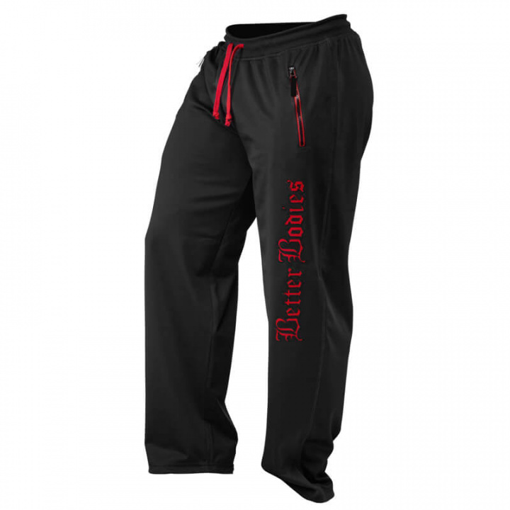 Sjekke Mens Flex Pant, black/red, Better Bodies hos SportGymButikken.no