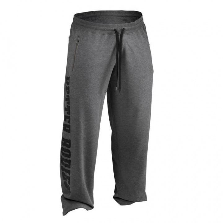 Sjekke Big Print Sweatpant, antracite melange, Better Bodies hos SportGymButikke