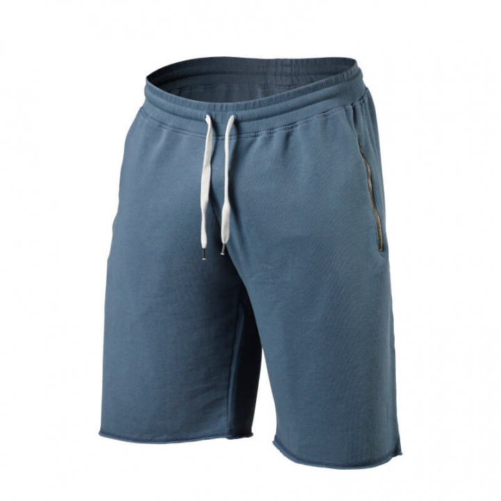 Sjekke Big Print Sweatshorts, ocean blue, Better Bodies hos SportGymButikken.no