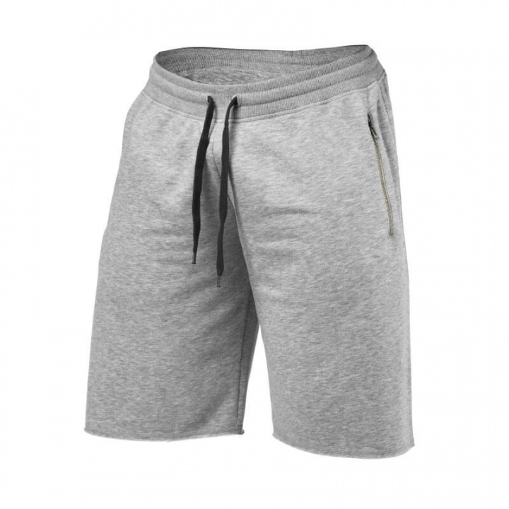 Sjekke Big Print Sweatshorts, grey melange, Better Bodies hos SportGymButikken.n