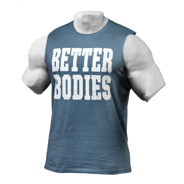 Sjekke Big Print S/L, ocean blue, Better Bodies hos SportGymButikken.no