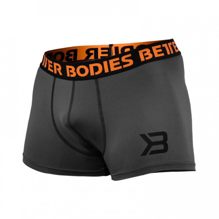 Sjekke Men's Boxer, dark grey, Better Bodies hos SportGymButikken.no