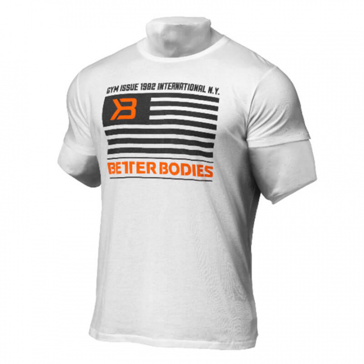 Sjekke Men's Street Tee, LIMITED PRODUCTION, white, Better Bodies hos SportGymBu