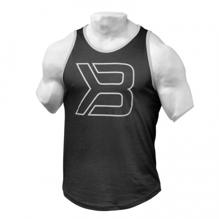 Sjekke Jersey Tank, black, Better Bodies hos SportGymButikken.no