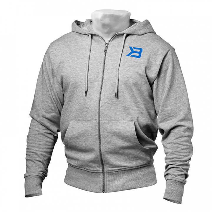 Sjekke Jersey Hoodie, grey melange, Better Bodies hos SportGymButikken.no