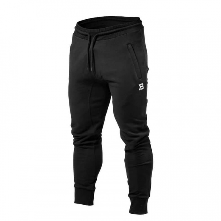 Sjekke Tapered Joggers, black, Better Bodies hos SportGymButikken.no