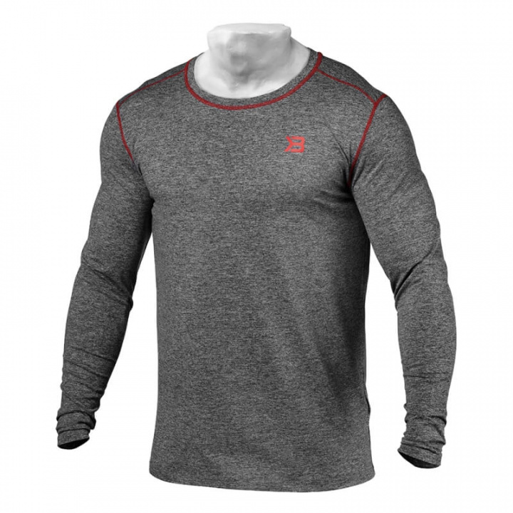 Sjekke Performance Long Sleeve, antracite melange, Better Bodies hos SportGymBut