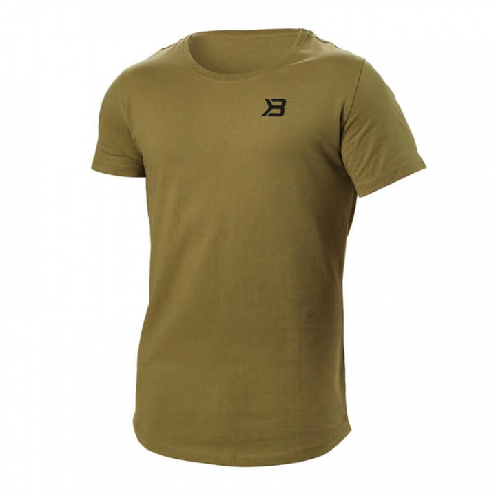 Sjekke Hudson Tee, military green, Better Bodies hos SportGymButikken.no