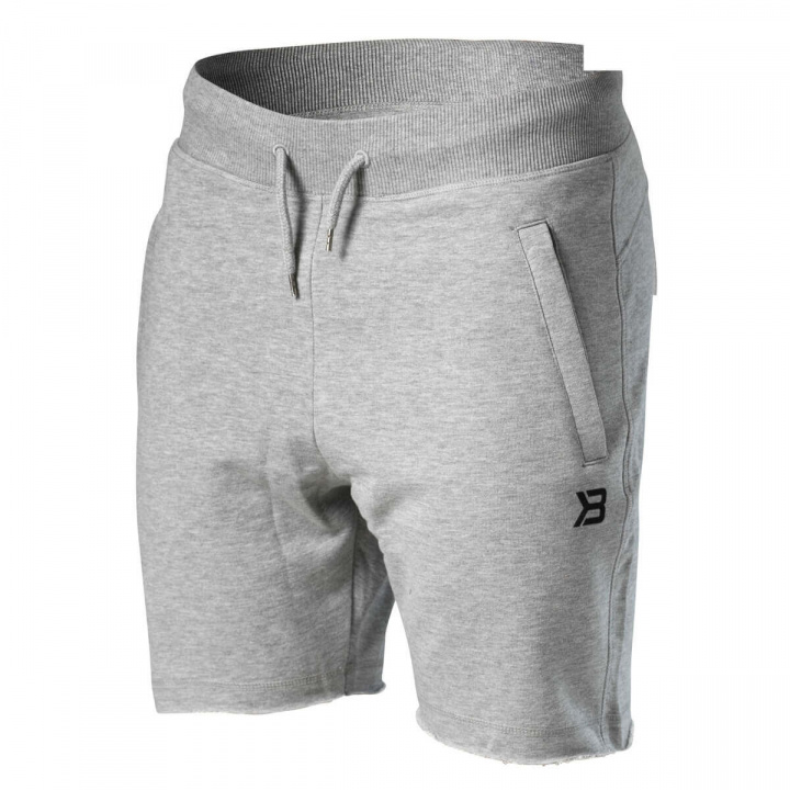 Sjekke Hudson Sweatshorts, grey melange, Better Bodies hos SportGymButikken.no