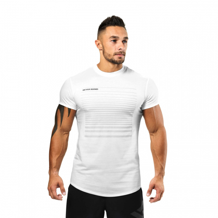 Sjekke Brooklyn Tee, white, Better Bodies hos SportGymButikken.no