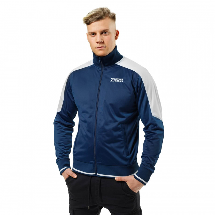 Sjekke Brooklyn Track Jacket, navy, Better Bodies hos SportGymButikken.no