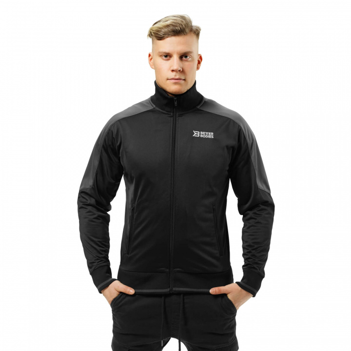 Sjekke Brooklyn Track Jacket, black, Better Bodies hos SportGymButikken.no