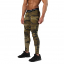 Hudson Logo Tights, dark green camo, Better Bodies