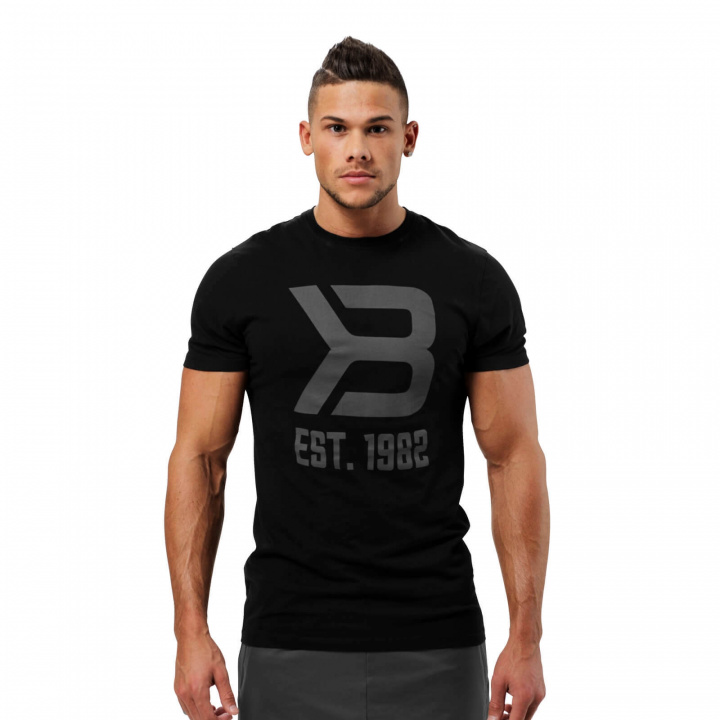 Sjekke Washington Tee, black, Better Bodies hos SportGymButikken.no