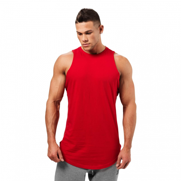 Sjekke Harlem Tank, bright red, Better Bodies hos SportGymButikken.no