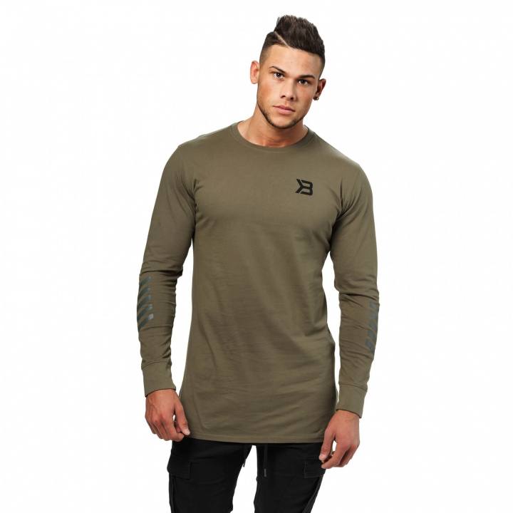 Sjekke Bronx Long Sleeve, wash green, Better Bodies hos SportGymButikken.no