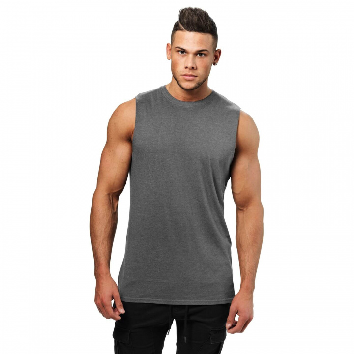 Sjekke Bronx Tank, dark grey melange, Better Bodies hos SportGymButikken.no