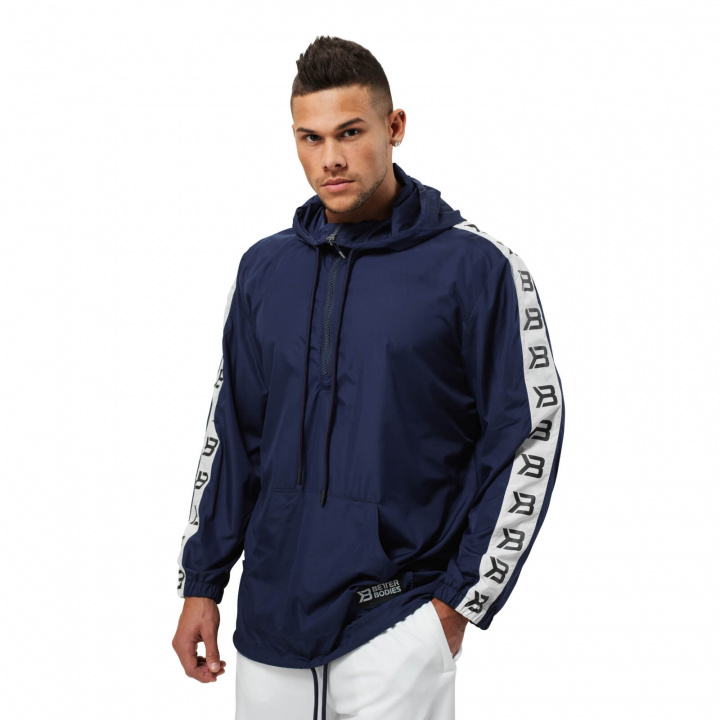 Sjekke Harlem Jacket, dark navy, Better Bodies hos SportGymButikken.no