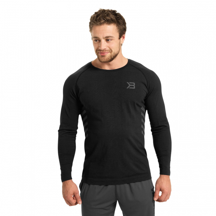 Sjekke Hamilton Ls, wash black, Better Bodies hos SportGymButikken.no