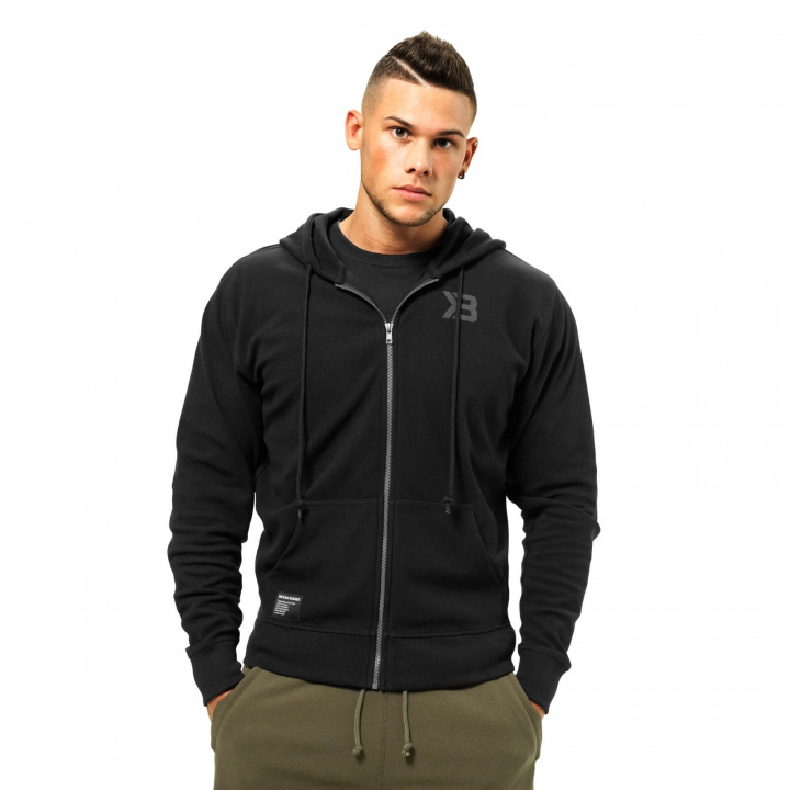 Sjekke Stanton Zip Hood, wash black, Better Bodies hos SportGymButikken.no