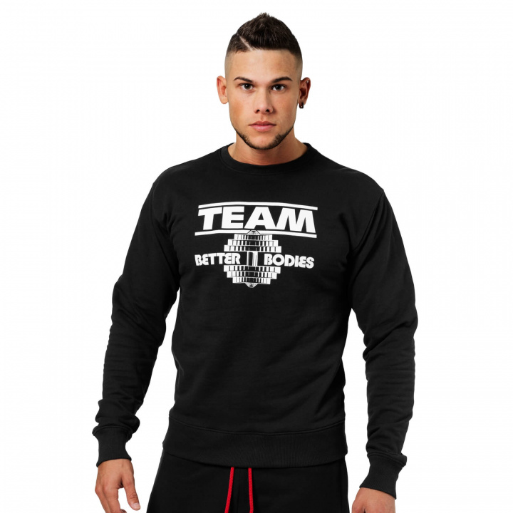 Sjekke Team BB Sweater, black, Better Bodies hos SportGymButikken.no