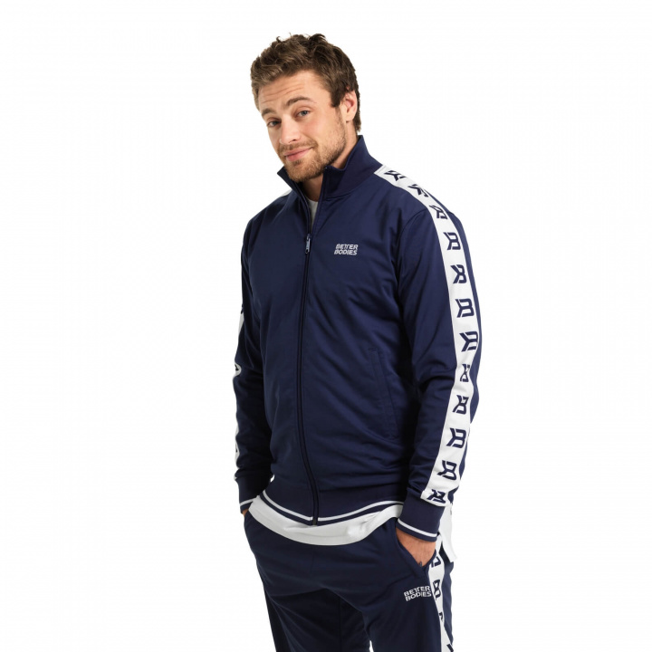 Sjekke Bronx Track Jacket, dark navy, Better Bodies hos SportGymButikken.no