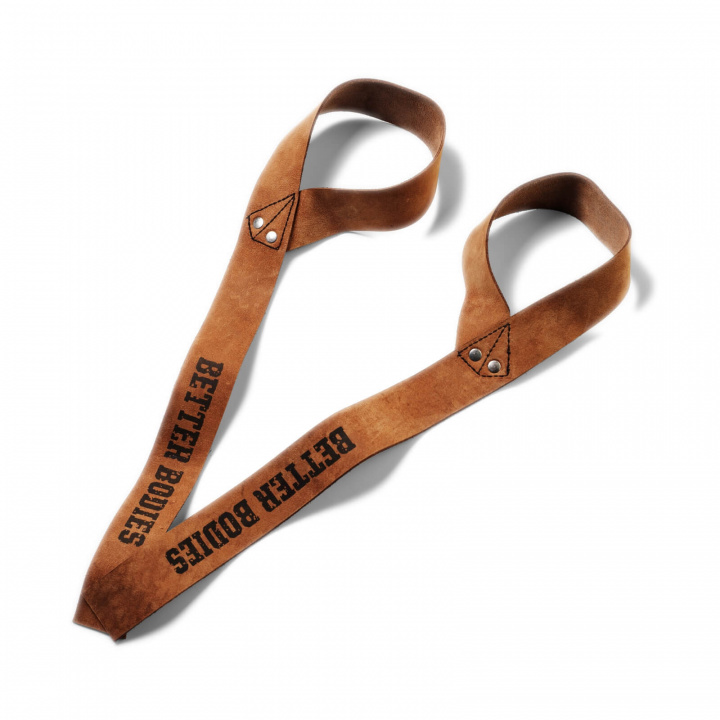 Sjekke 1.5 Inch Leather Strap, brown leather, Better Bodies hos SportGymButikken