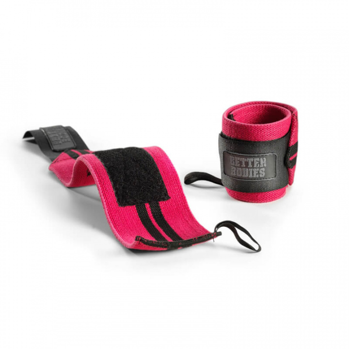 Sjekke Womens Wrist Wraps, hot pink, Better Bodies hos SportGymButikken.no